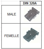 Connecteur DIN 320A